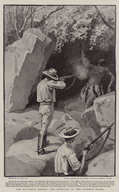 The Matabele Revolt, the Shooting of the Prophet Mlimo by Joseph Nash